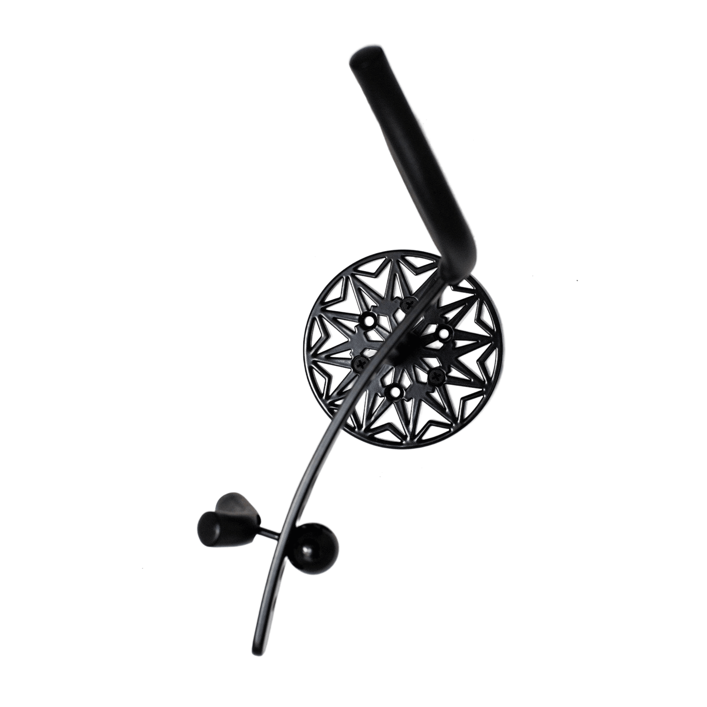 front view tenor saxophone wallmount Samba Black by Locoparasaxo.com