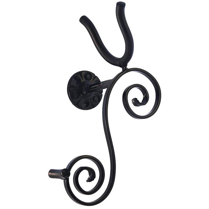 product picture of black saxophone stand for tenor close up on white backdrop