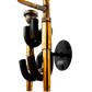 detail of trombone placed in wallmounted stand by Locoparasaxo